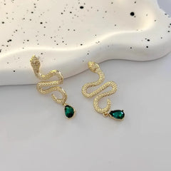 "Florizel" Snake Drop Earrings