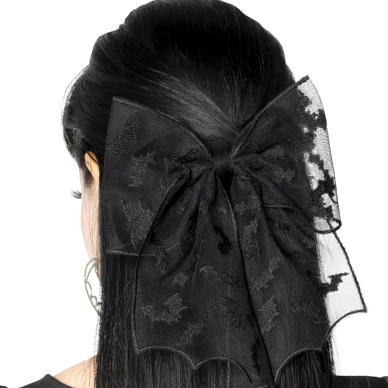 "Cuyallin" Gothic Bow Hair Clip