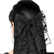 "Cuyallin" Gothic Bow Hair Clip width=100 