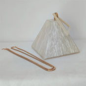 "Triangia" Pyramid Acrylic Clutch width=100 