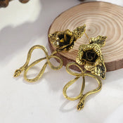 "Aeloria" Snake Earrings width=100 