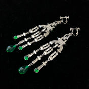 "Celestique" Tassel Deco Earrings width=100 