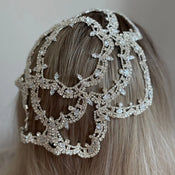 "Clariella" Flapper Rhinestone Cap width=100 