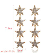"Pranette" Star Drop Earrings width=100 