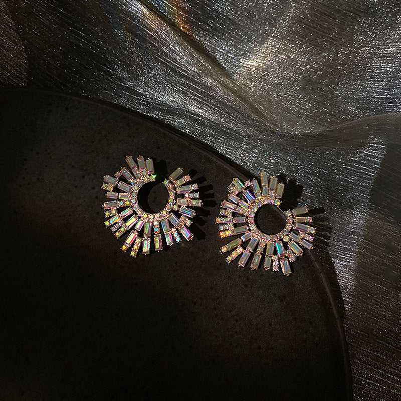 "Mornessa" Rhinestone Stud Earrings