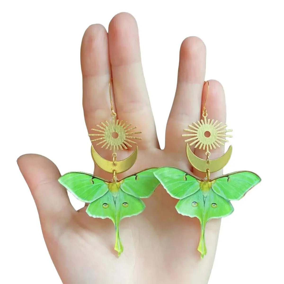 "Thyrrissa" Moth Earrings pick