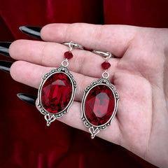 "Vesperine" Vampire Cameo Earrings