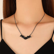 "Cassivine" Bat Pendant Necklace width=100 