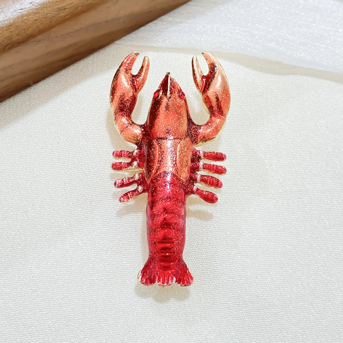 "Norwessa" Enamel Lobster Brooch