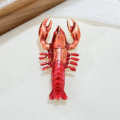"Norwessa" Enamel Lobster Brooch width=100 