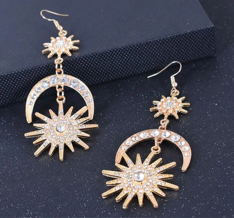 "Saphira" Rhinestone Drop Earrings