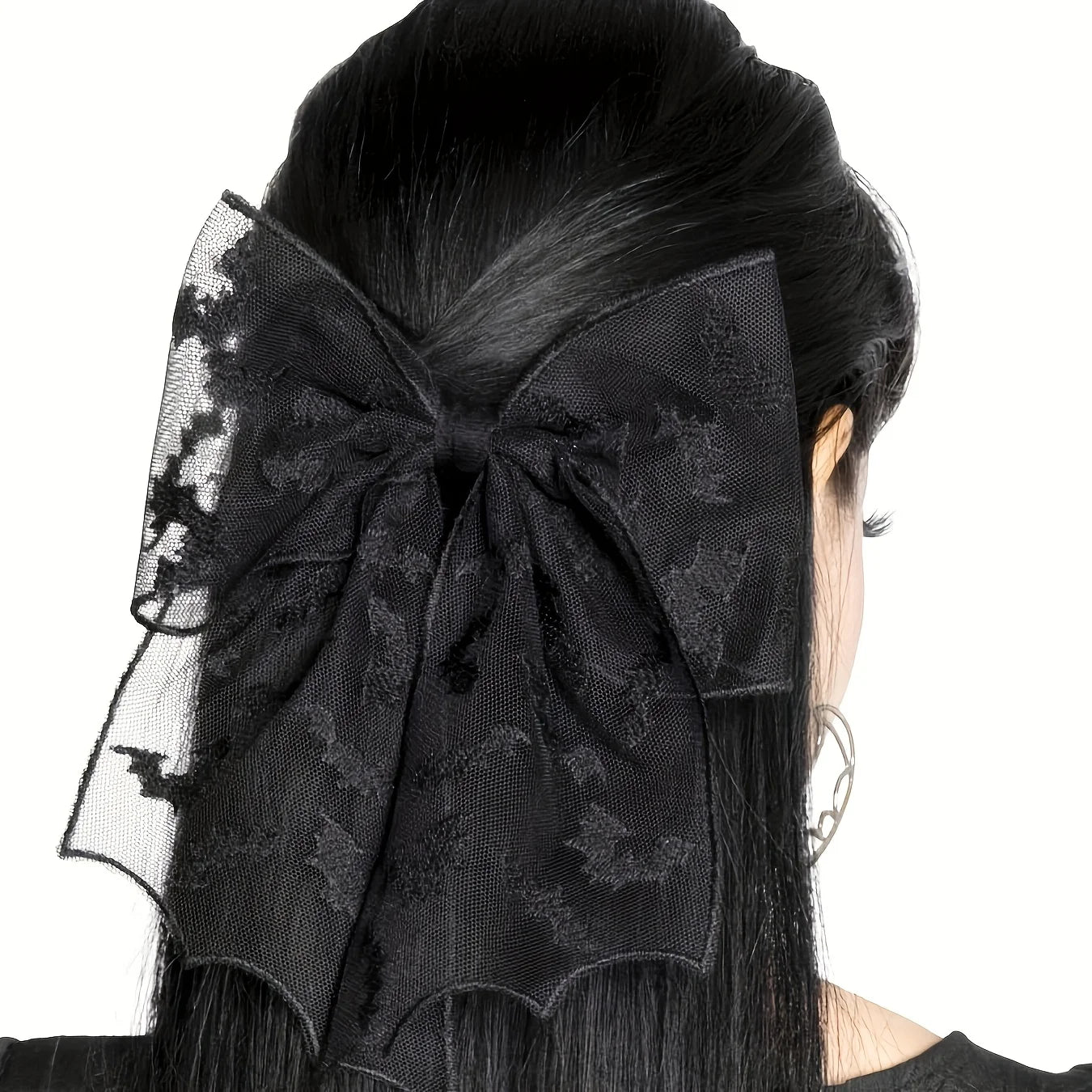 "Cuyallin" Gothic Bow Hair Clip
