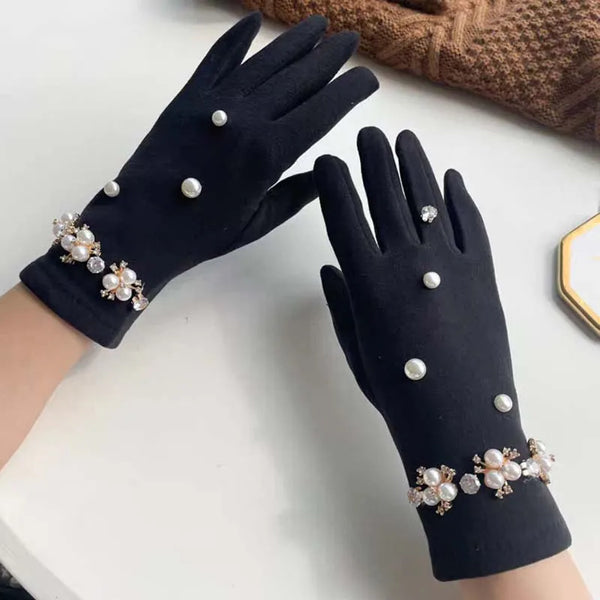 "Gemmaris" Pearl Winter Gloves