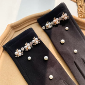 "Gemmaris" Pearl Winter Gloves width=100 