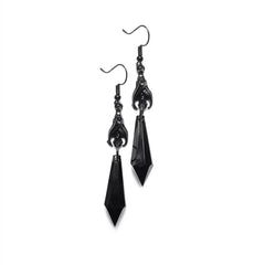 "Morvanna" Red Bat Earrings