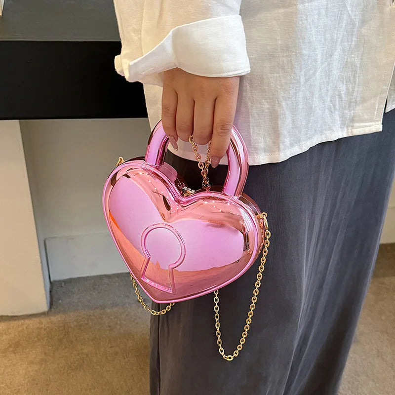 "Drusina" Heart Padlock Handbag