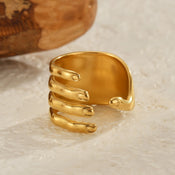 "Selianthra" Adjustable Hand Ring width=100 