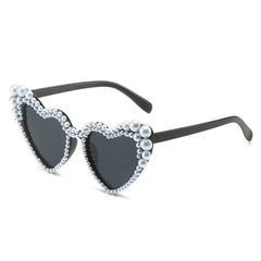"Lallia" Pearl Heart Sunglasses