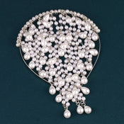 "Perlona" Pearl Net Headband width=100 