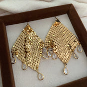 "Vespera" Flash Tassel Earrings width=100 