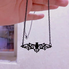"Hexoria" Cross Bat Choker