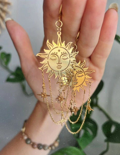 "Liviara" Sun Earrings