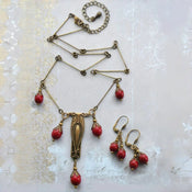 "Meliscia" Floral Necklace Set width=100 