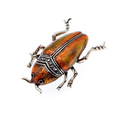 "Coletta" Fun Beetle Brooch