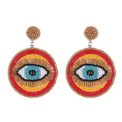 "Khensetra" Eye Heart Drop Earrings width=100 