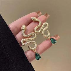 "Florizel" Snake Drop Earrings
