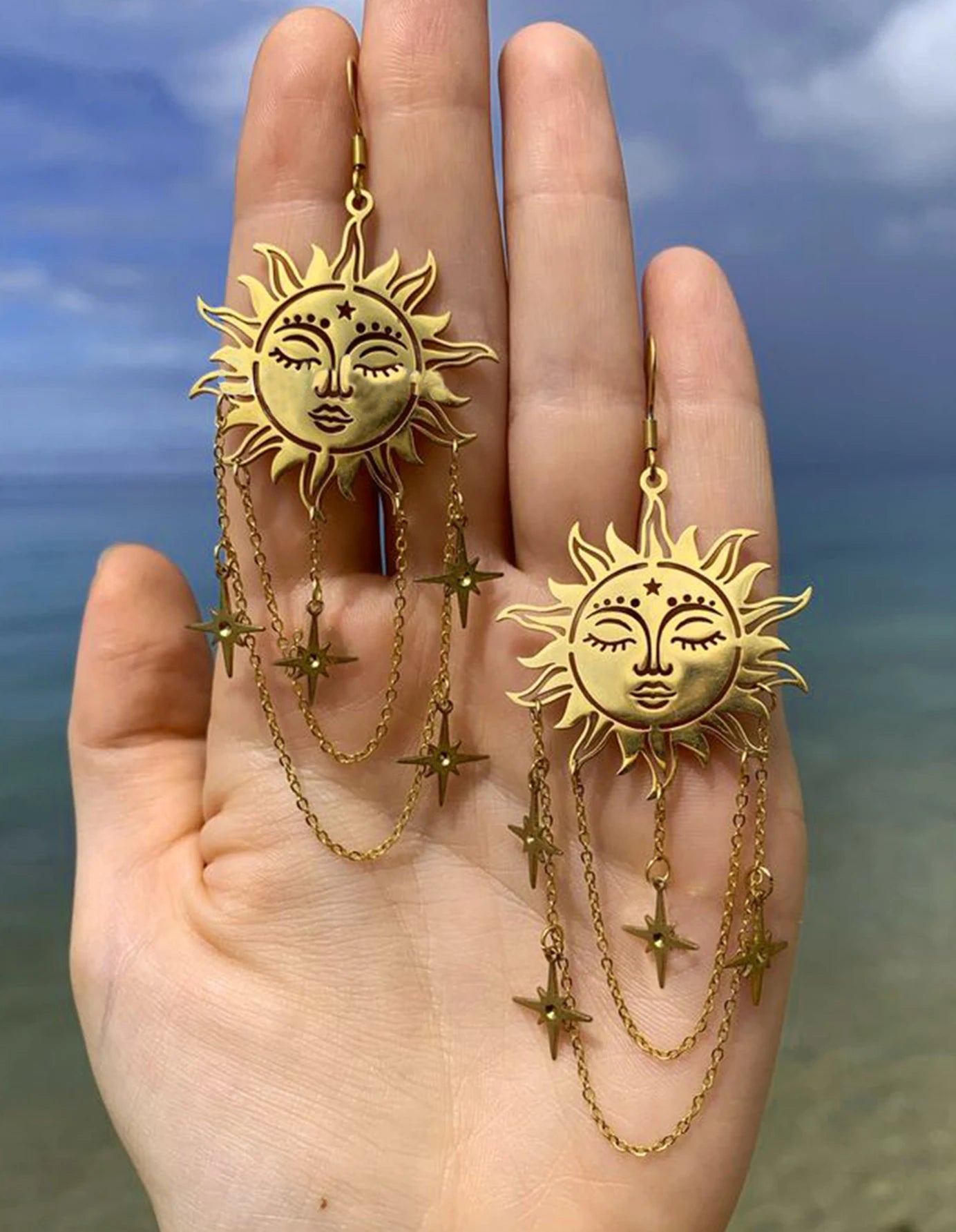 "Liviara" Sun Earrings