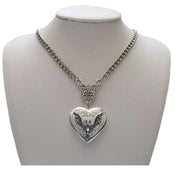 "Camirina" Heart Pendant Necklace width=100 