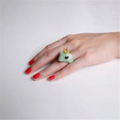 "Aurelyssia" Frog Prince Ring width=100 