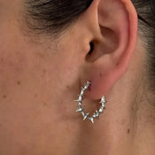 "Calyphene" Bat Drop Earrings width=100 