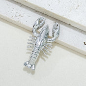 "Norwessa" Enamel Lobster Brooch width=100 