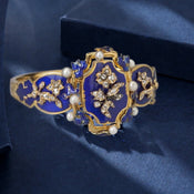 "Philomara" Retro Pearl Ring width=100 