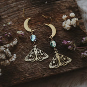"Luminisse" Moth Earrings Collection width=100 
