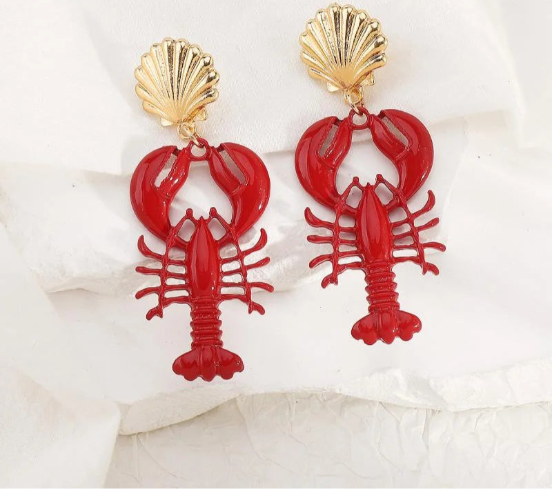 "Eustacia" Lobster Bead Necklace