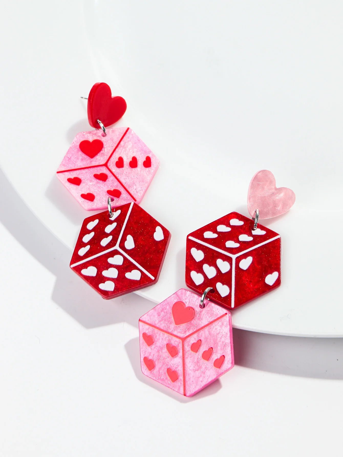 "Tlaloria" Heart Drop Earrings