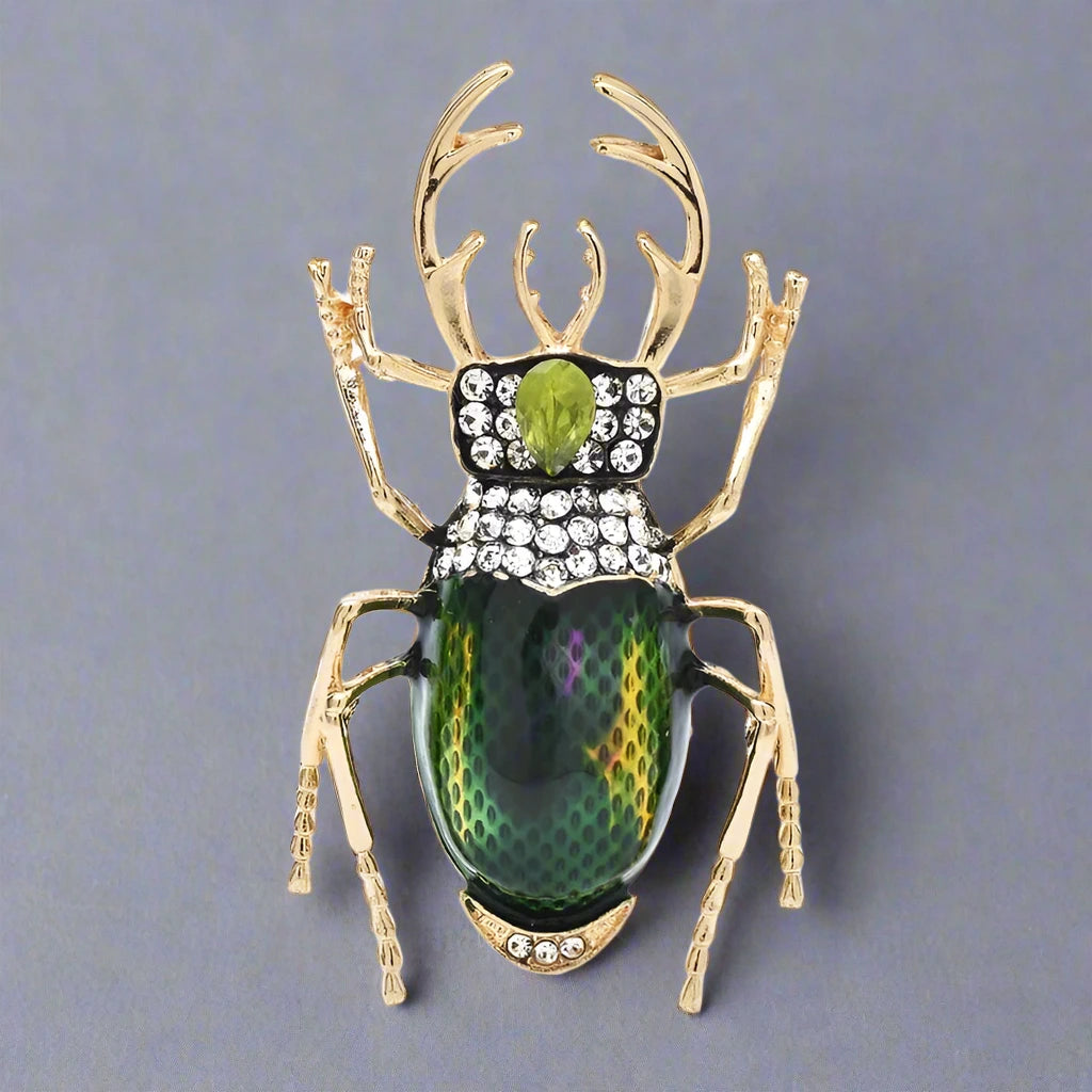 "Amunira" Beetle Brooch