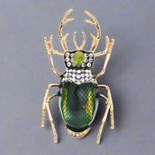 "Amunira" Beetle Brooch width=100 