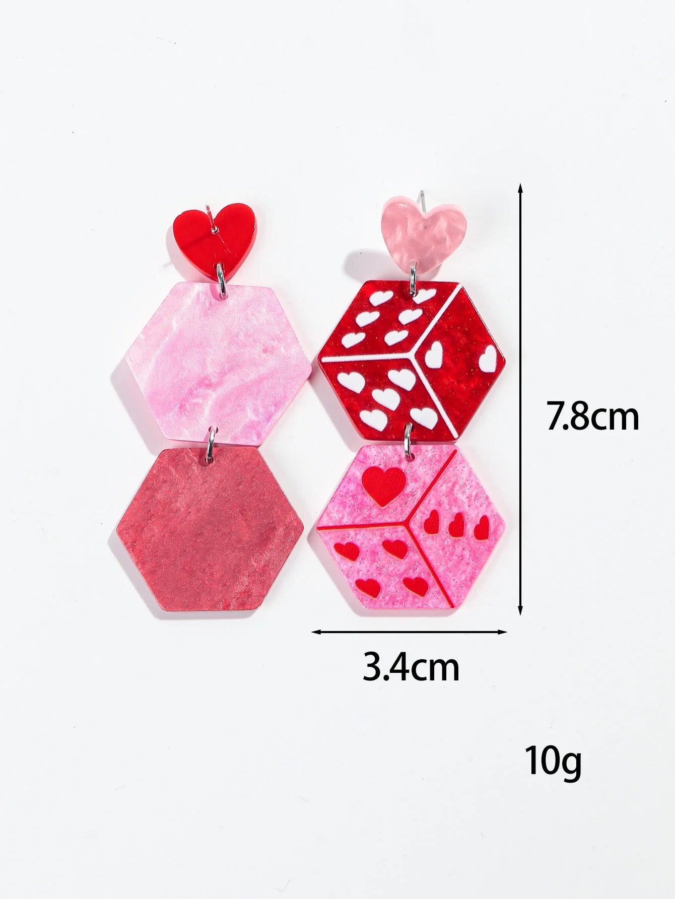 "Tlaloria" Heart Drop Earrings