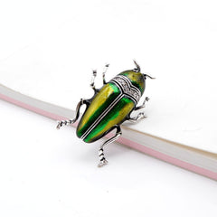 "Coletta" Fun Beetle Brooch