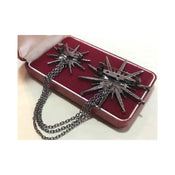 "Sidereia" Celestial Star Brooch width=100 