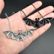 "Umbriel" Beaded Bat Necklace width=100 