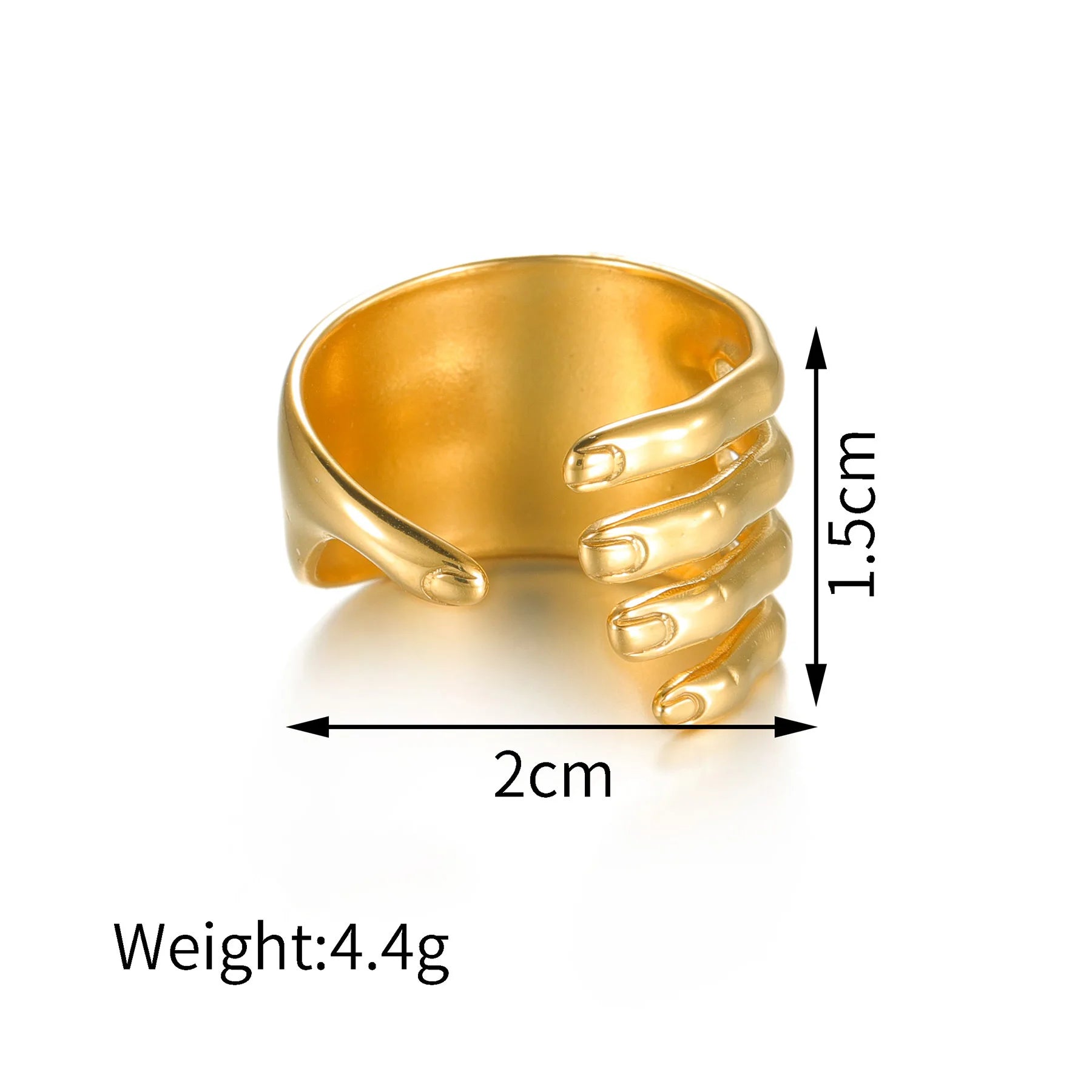"Selianthra" Adjustable Hand Ring