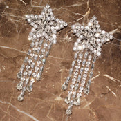 "Elladine" Star Dangle Earrings width=100 