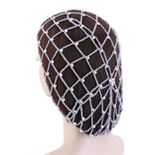 "Phyllida" Pearl Mesh Snood Hat width=100 