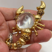 "Xalinte" Scorpion Brooch width=100 