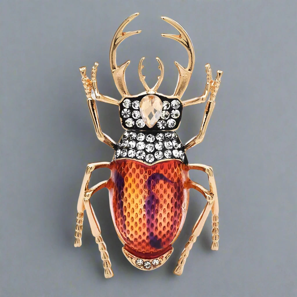 "Amunira" Beetle Brooch